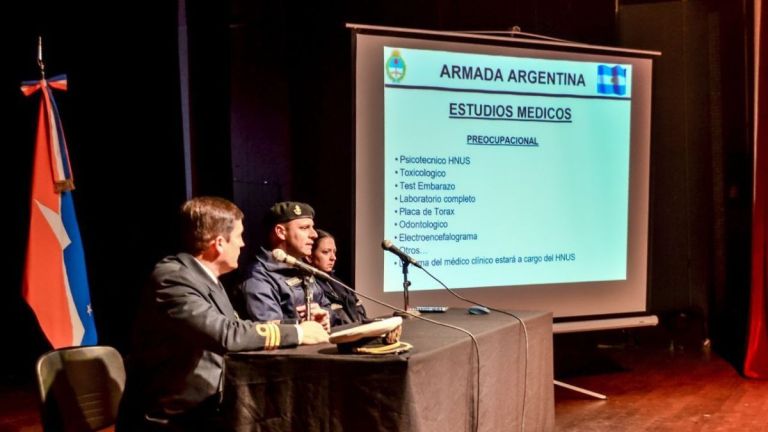 La Armada Argentina brindó una charla a los aspirantes a ingresar en la