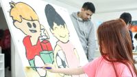 Infancias participaron en la construcción colectiva de murales por el Mes de las Infancias
