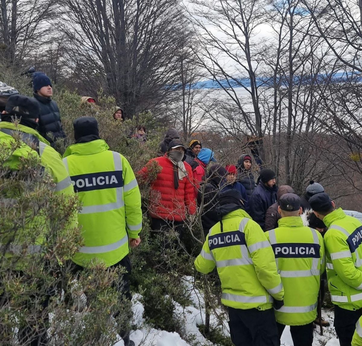 La Municipalidad realizó un desarme masivo de viviendas ilegales en el Bosque del Faldeo 