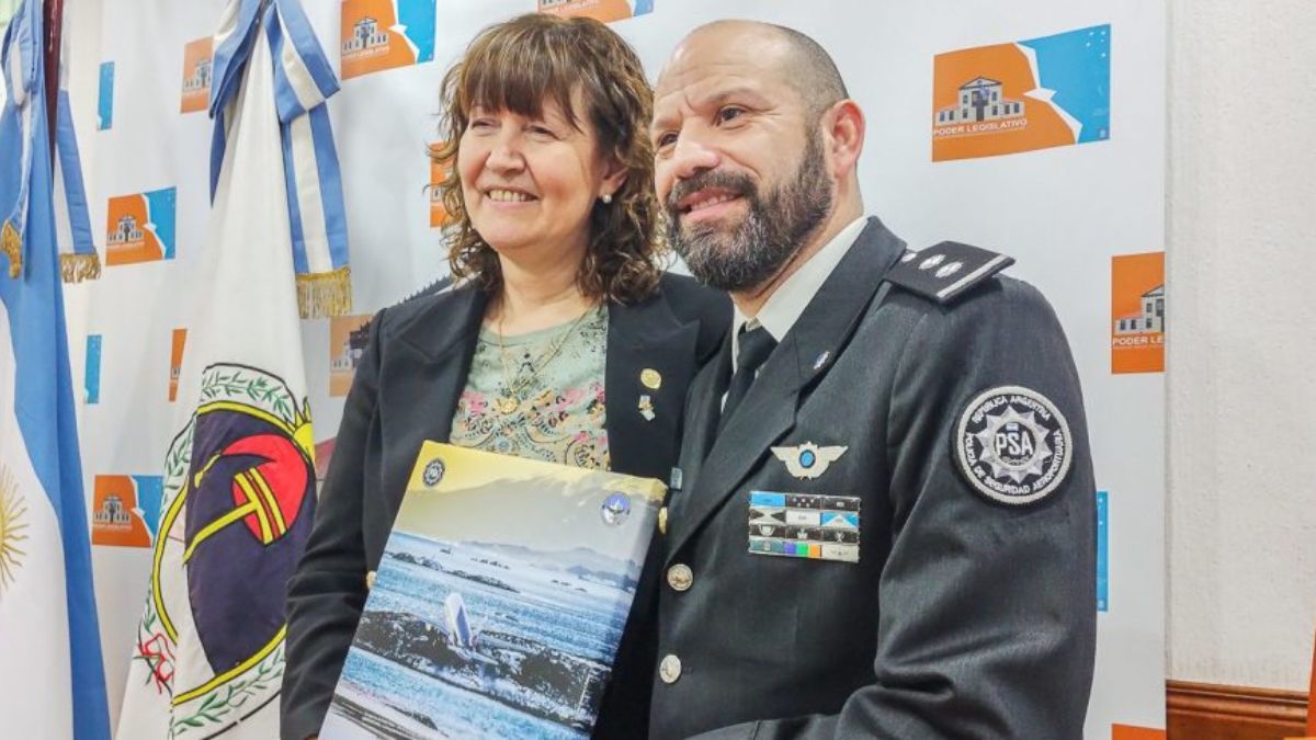 El exjefe de la PSA en Ushuaia mantuvo un encuentro protocolar con la Vicegobernadora