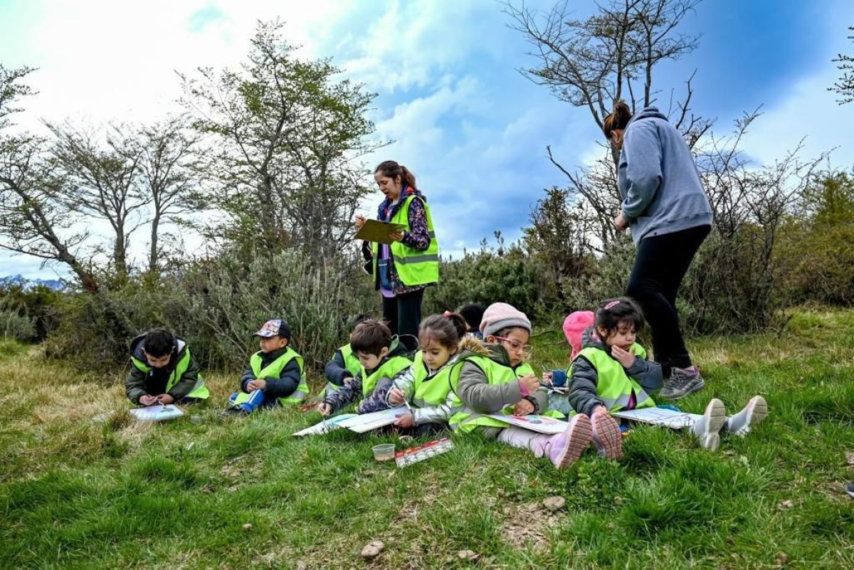 Niñeces del Jardín N° 20 registraron el patrimonio intangible en el turbal de Río Pipo