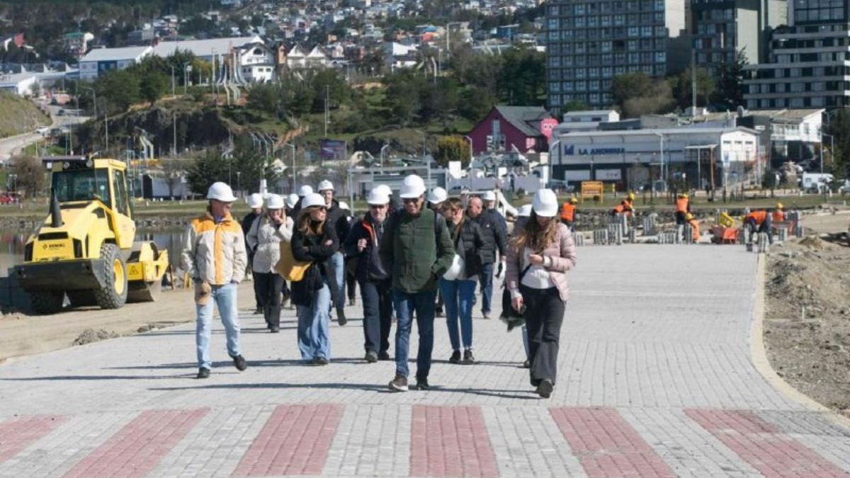 "Se constataron los avances de estas obras de mejoramiento urbano", explicó Muñiz Siccardi
