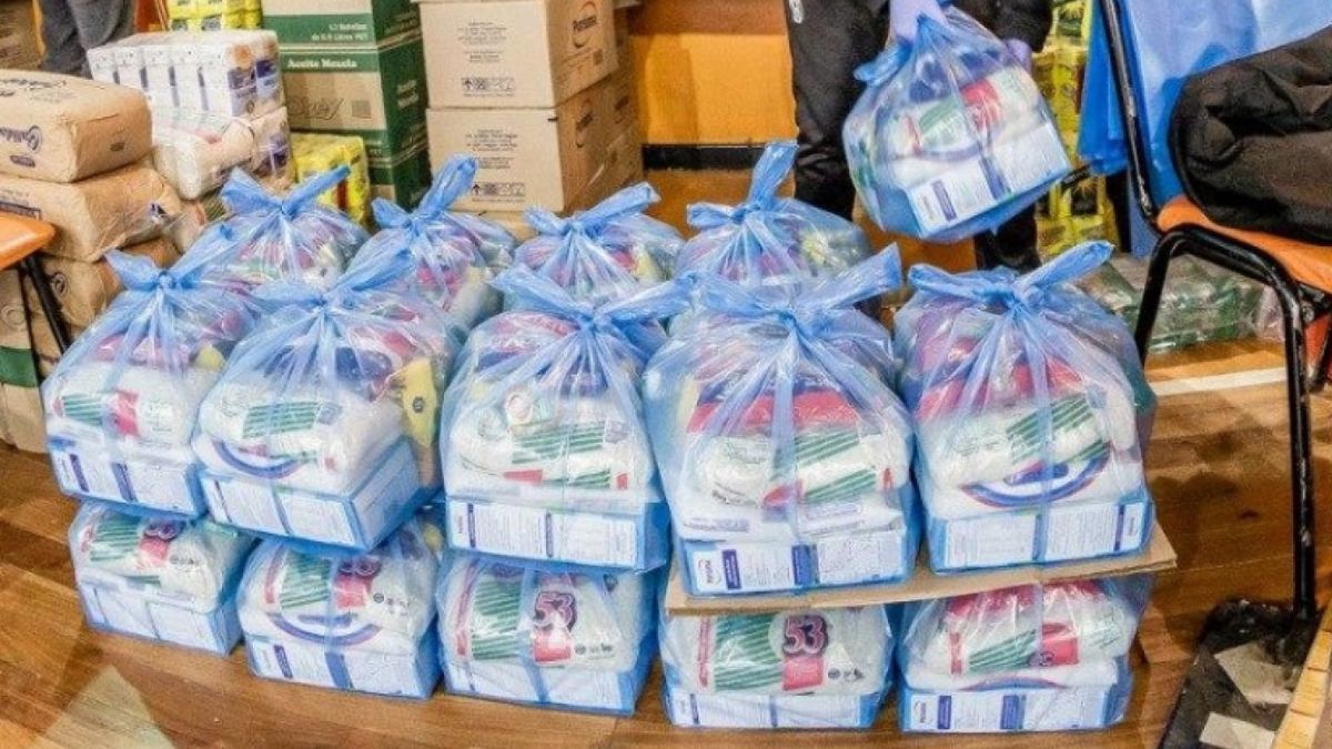 Este lunes comienza la entrega de módulos alimentarios