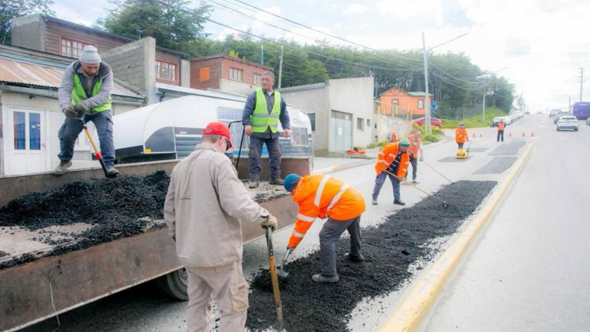 Iniciaron los trabajos de mantenimiento en la avenida Magallanes