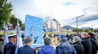 El Municipio inauguró el cartel del sector antártico donado por Astilleros Tandanor