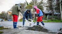 La Municipalidad realizó una nueva jornada de limpieza en el barrio Los Morros