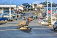 Continúan los trabajos de limpieza de calles y espacios públicos de Ushuaia