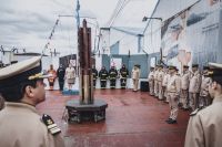 Inauguraron un mástil de la Prefectura Naval Argentina