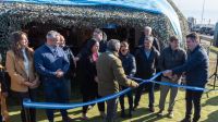 Colazo y Lapadula participaron de la inauguración de la Carpa de la Dignidad de Río Grande