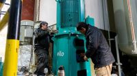 Reemplazan la bomba que impulsa agua cruda desde la Planta Potabilizadora Nº3 a la Planta Nº2
