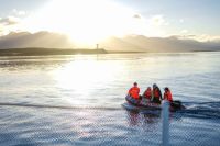 Realizan monitoreo para medir la contaminación con efluentes cloacales del Canal Beagle y la bahía de Ushuaia
