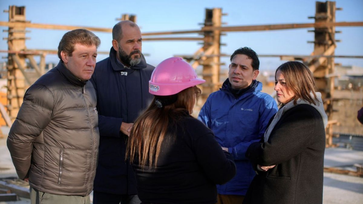Melella recorrió la obra de la Comisaría de Genero y Familia en Río Grande