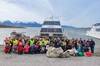 Se realizó una campaña de limpieza en el Canal Beagle