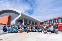 La delegación de Tierra del Fuego viajó rumbo a los Juegos Nacionales Evita 2025