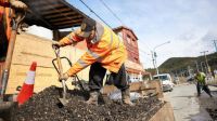Continúan las tareas de bacheo y mantenimiento en distintos puntos de Ushuaia
