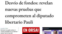 Fuerte repercusión nacional por el escandaloso caso del pedido del dinero para financiar a La Libertad Avanza