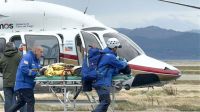 Rescate aéreo salvó la vida de un turista israelí en Laguna Esmeralda