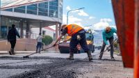 La Municipalidad realizó trabajos de repavimentación en la calle 12 de Octubre