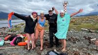 Tres mujeres riograndenses realizaron una histórica travesía en el Canal Beagle