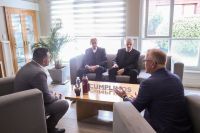 El intendente Vuoto recibió a Franklin Graham y a Chris Swanson