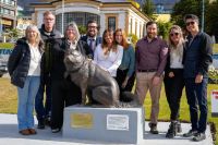 Rindieron homenaje a Poncho, el heroico e icónico “Perro Polar Argentino”