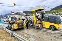 Avanzan las tareas de fresado en la avenida Héroes de Malvinas