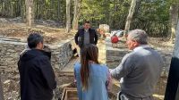 El intendente Vuoto recorrió las obras de ampliación del hotel Altos de Ushuaia