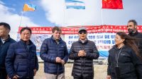 Melella recorrió junto al Embajador de China la obra de la nueva usina de Ushuaia