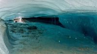 Recuerdan la prohibición de ingreso a las cuevas de hielo del glaciar Vinciguerra por riesgo de colapso