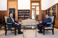 El gobernador Melella se reunió con el ministro del Interior, Diego Santilli