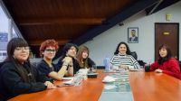 Garay recibió a integrantes del Centro de Estudiantes del Centro Polivalente de Arte