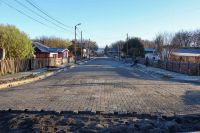 Tras las obras de saneamiento, pluvial y adoquinado, quedó habilitada la calle Kooshten
