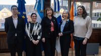 Urquiza recibió en Ushuaia a la embajadora de la República de Finlandia en la Argentina, Nicola Lindertz