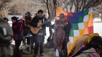 Se realizó la ceremonia a la Pachamama en el Paseo de las Rosas de Ushuaia