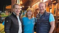 Chispita Fadul, Lechman y Von der Thusen, juntos en Ushuaia