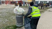 La Municipalidad llevó adelante tareas de limpieza posterior al desfile del 142° aniversario de Ushuaia